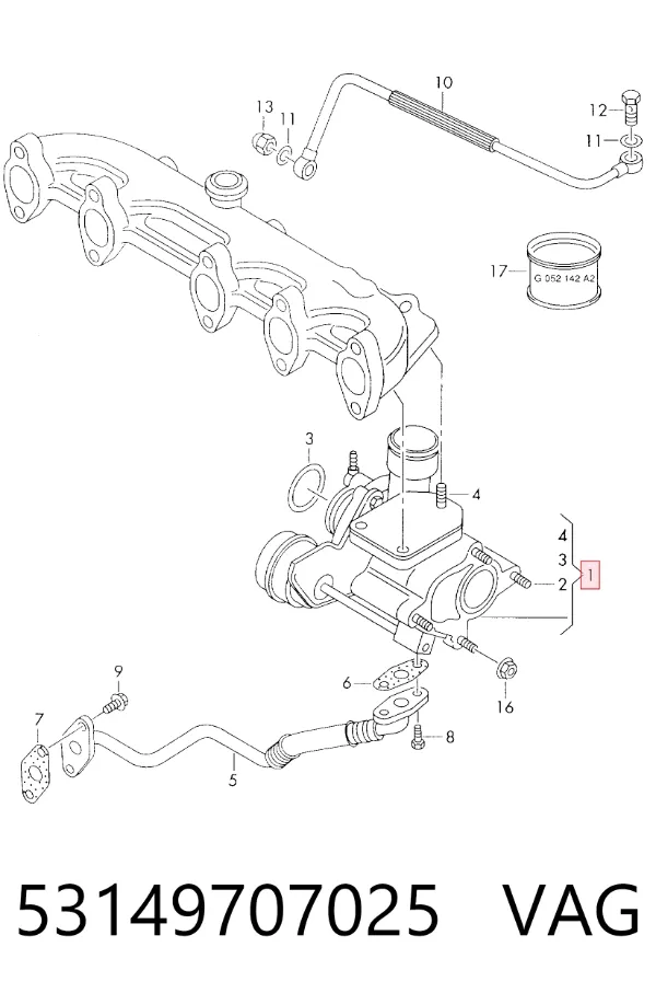 Turbina 53149707025 VAG