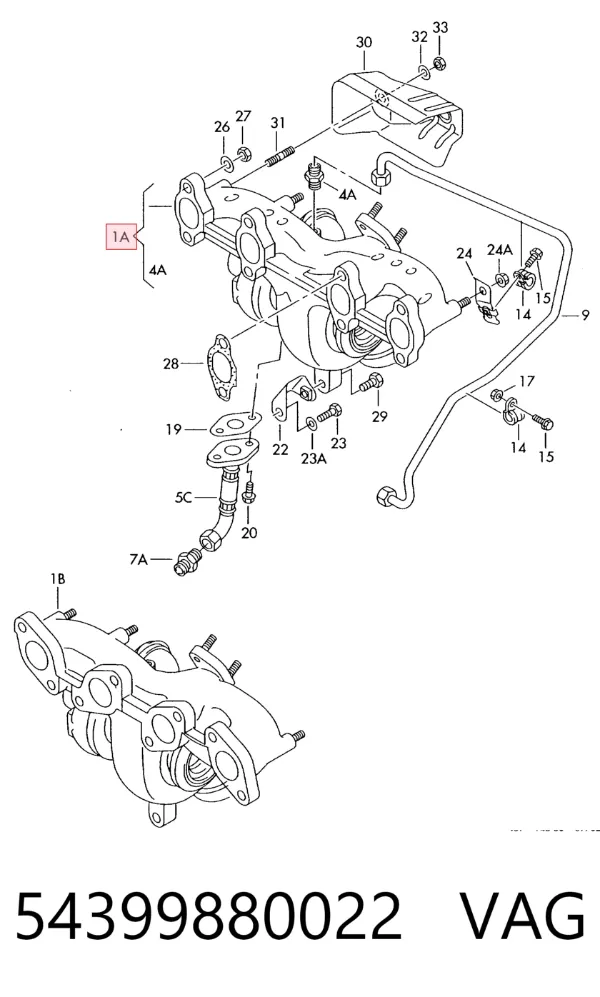 Turbina 54399880022 VAG