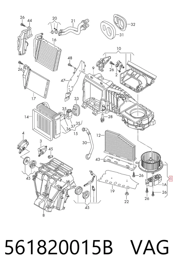 Motor de ventilador de forno (de aquecedor de salão) 561820015B VAG