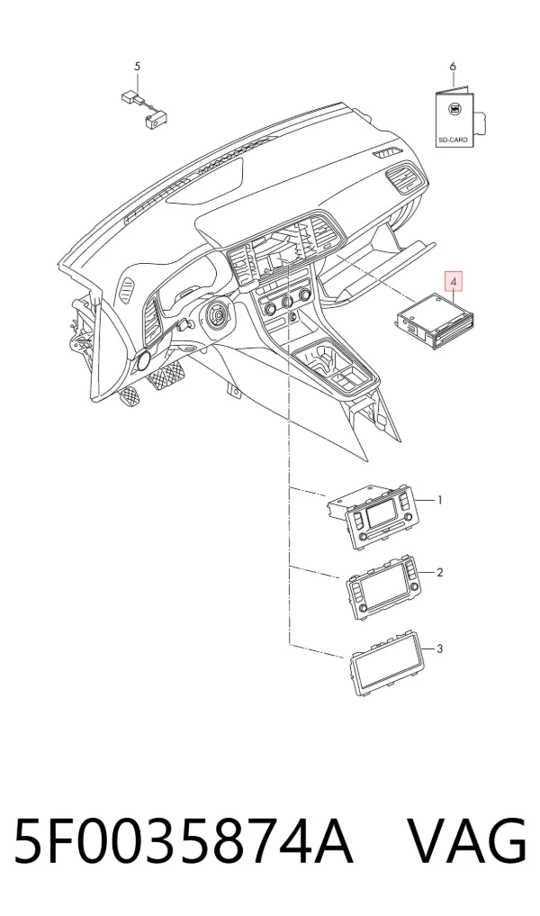  5F0035874A VAG