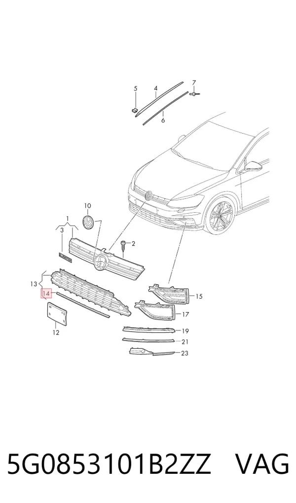  5G0853101B2ZZ VAG