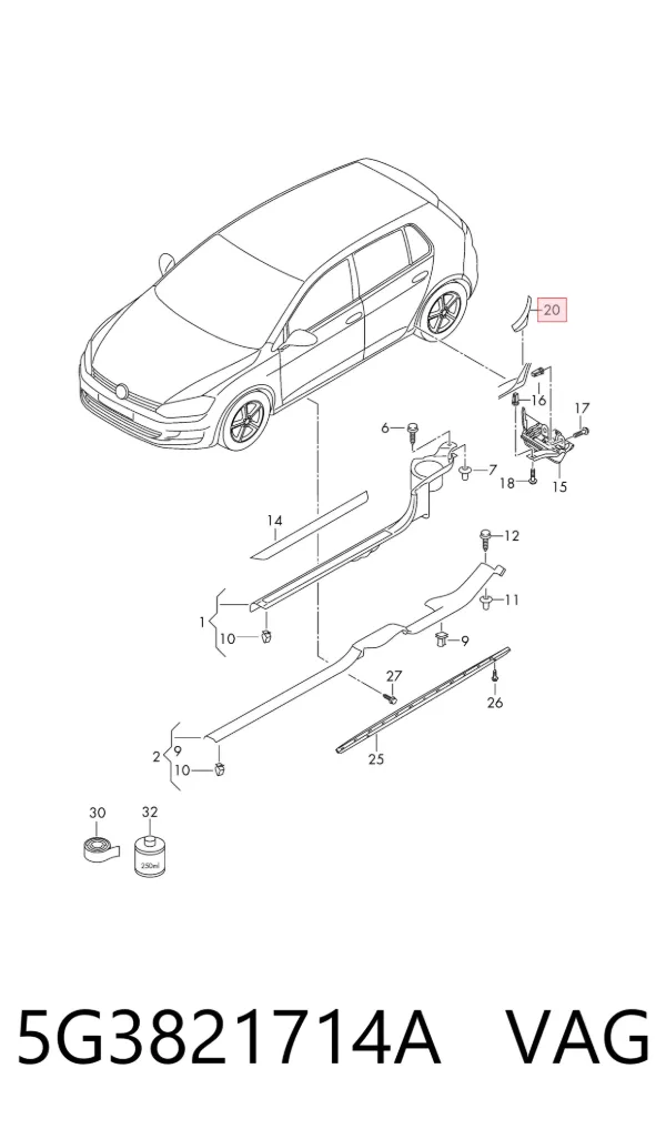  5G3821714A VAG