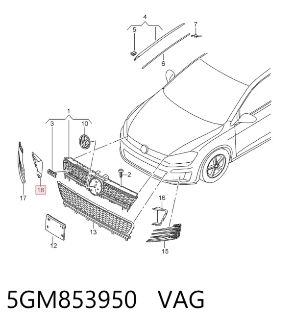  5GM853950 VAG