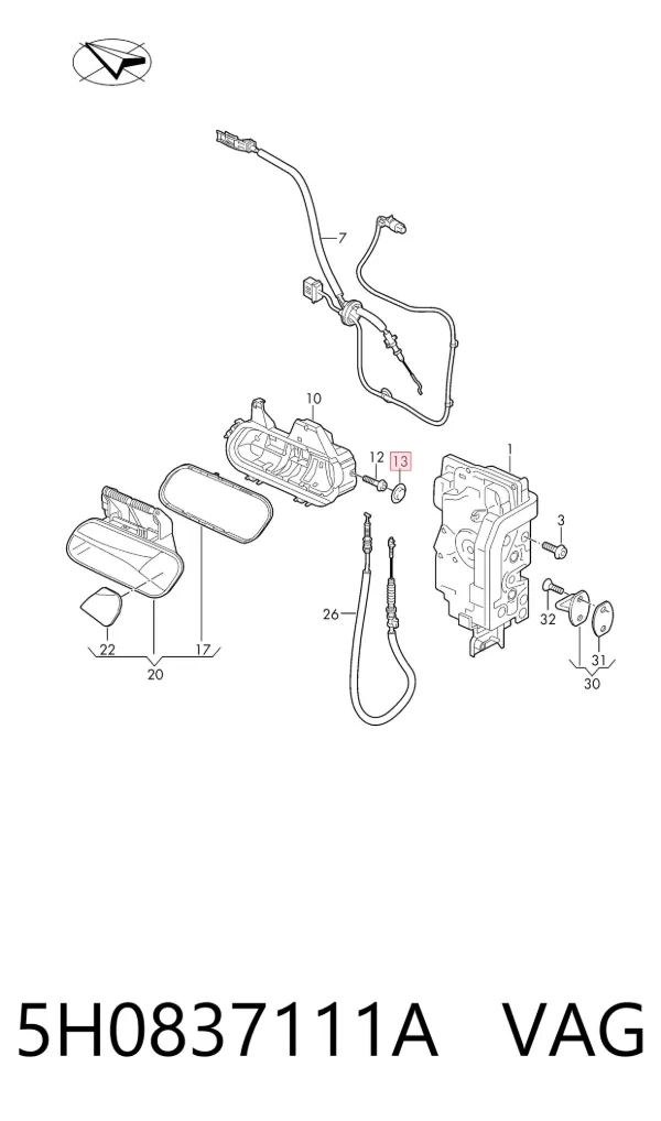  5H0837111A VAG