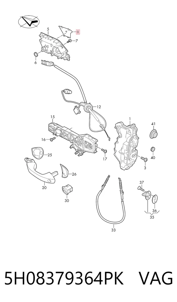  5H08379364PK VAG