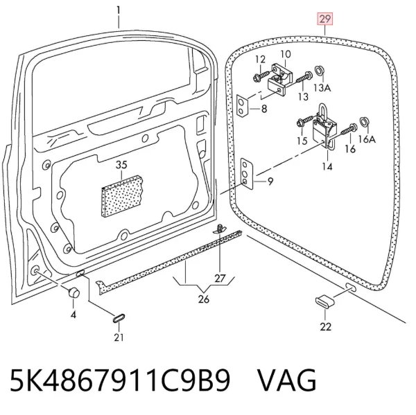  5K4867911C9B9 VAG