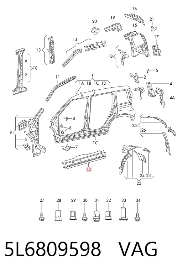  5L6809598 VAG