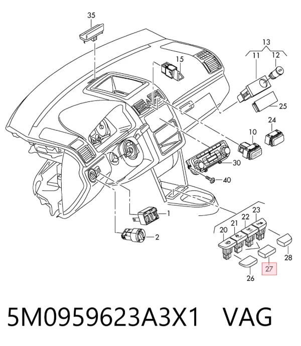  5M0959623A3X1 VAG