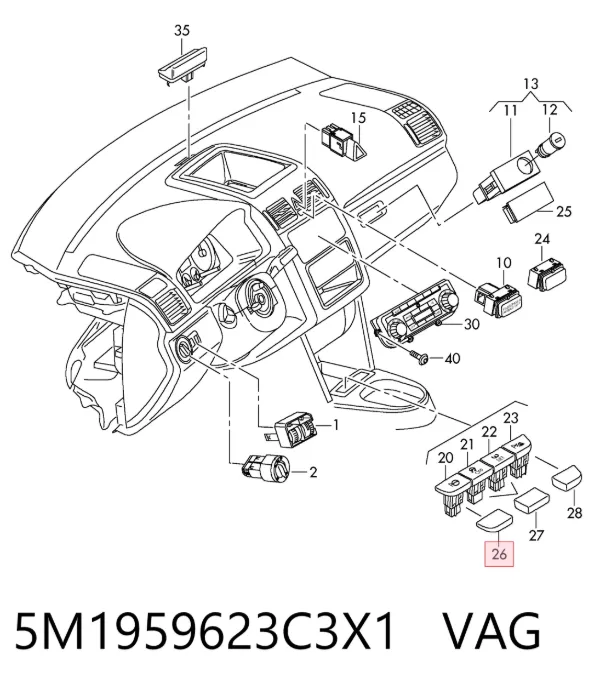  5M1959623C3X1 VAG