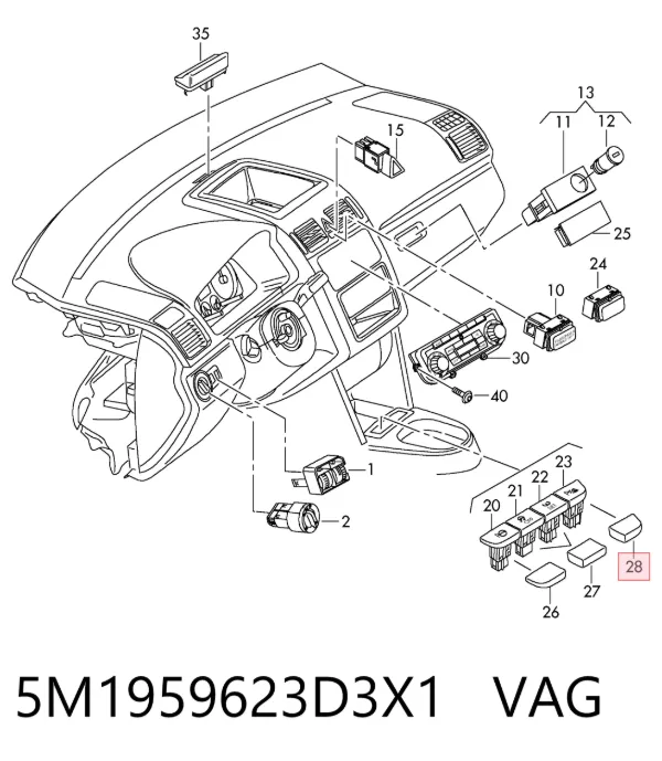  5M1959623D3X1 VAG