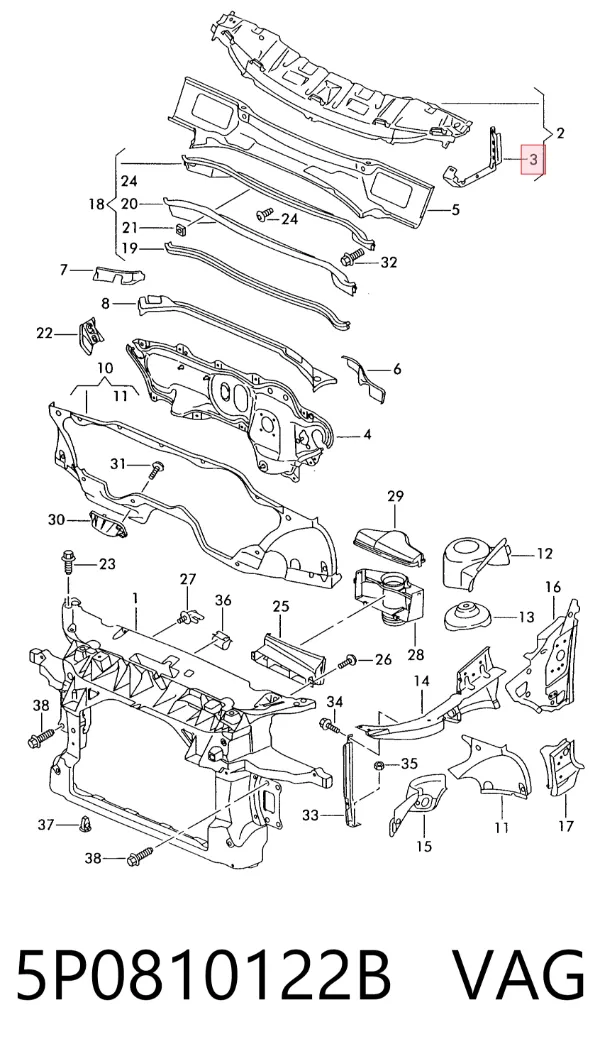  5P0810122B VAG