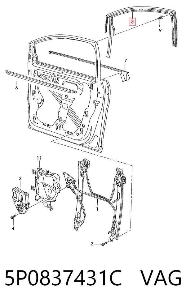  5P0837431C VAG