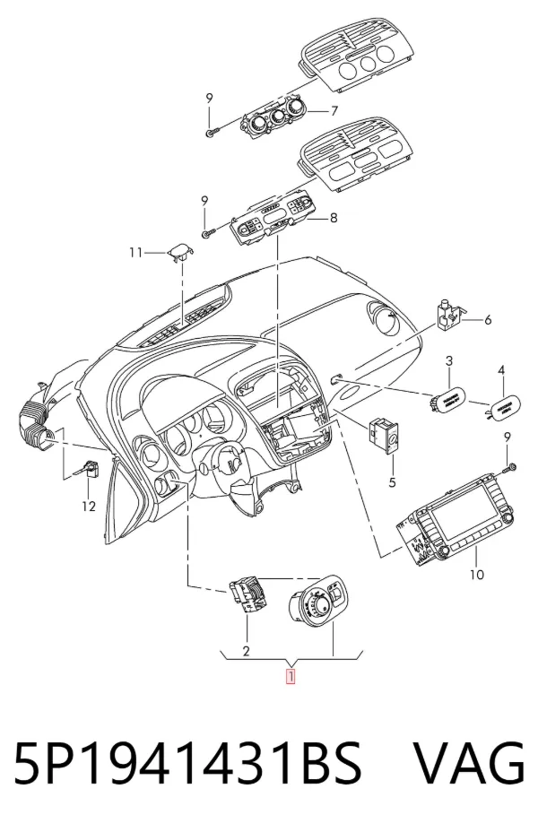  5P1941431BS VAG