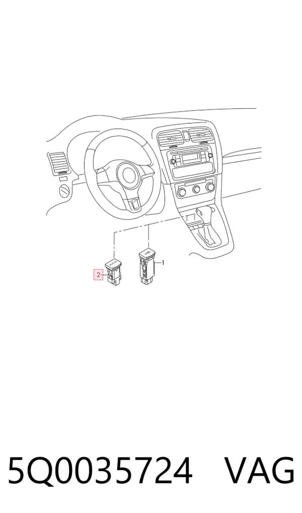 Módulo "Interface de diagnóstico" 5Q0035724 VAG