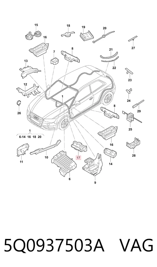 Unidade de dispositivos de segurança Volkswagen Jetta VII