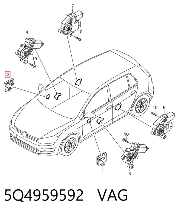 Unidade de conforto 5Q4959592 VAG