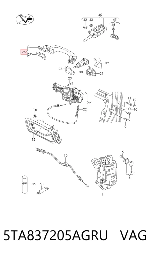  5TA837205AGRU VAG