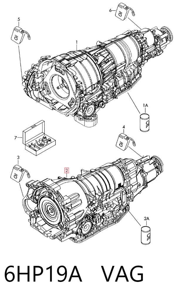 Caixa Automática de Mudança montada 6HP19A VAG