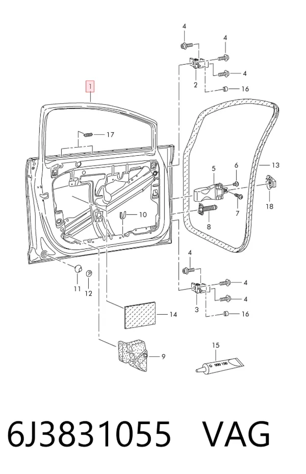 Porta dianteira esquerda Seat Ibiza IV SPORTCOUPE