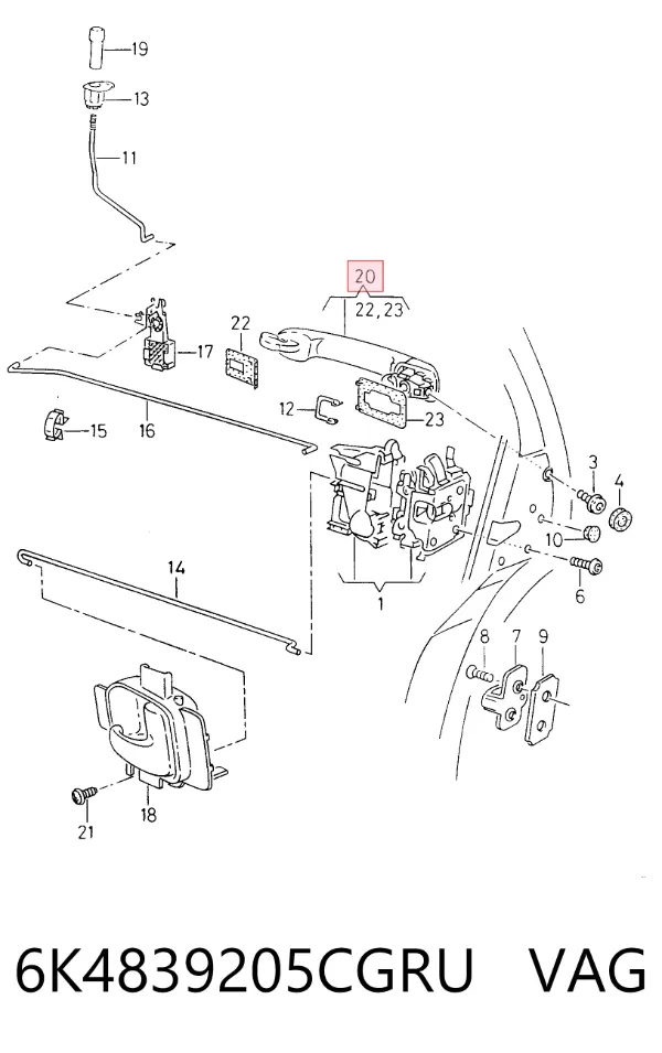  6K4839205CGRU VAG