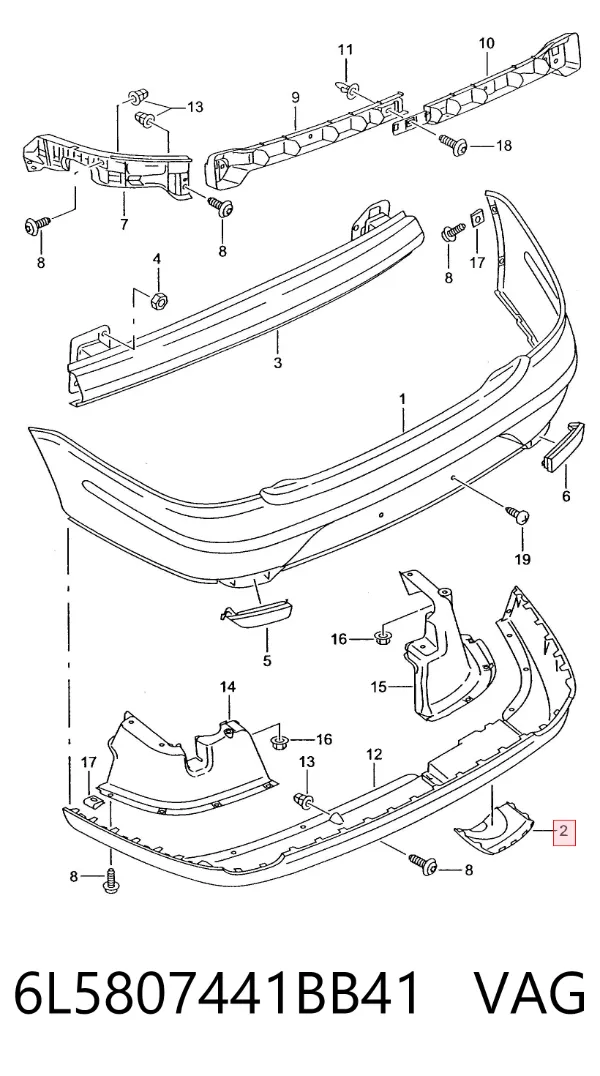  6L5807441BB41 VAG