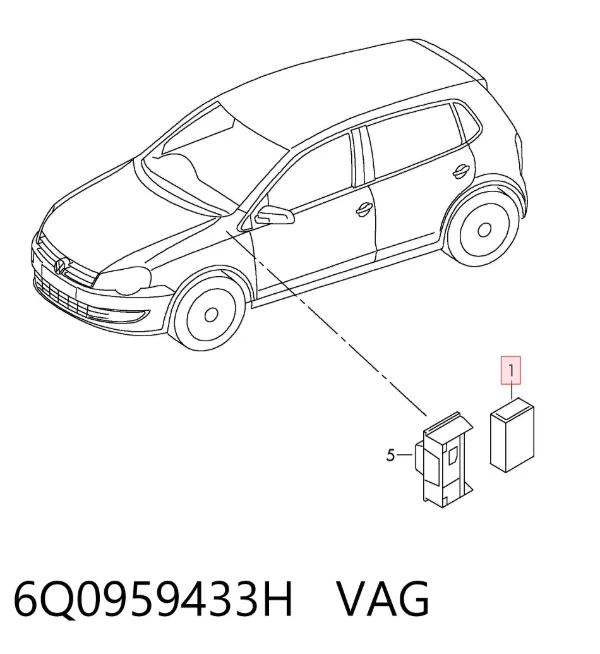 Unidade de conforto 6Q0959433H VAG