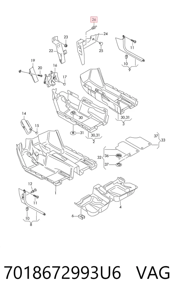  7018672993U6 VAG