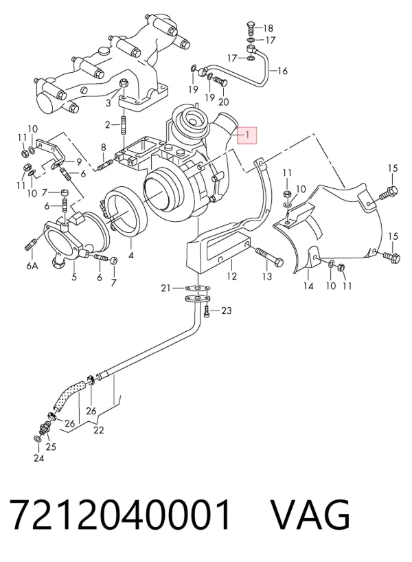 Turbina 7212040001 VAG