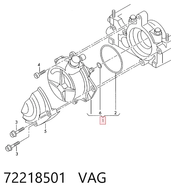 Bomba a vácuo 72218501 VAG