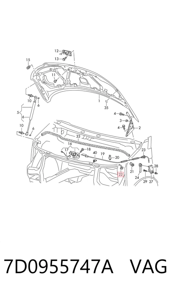  7D0955747A VAG