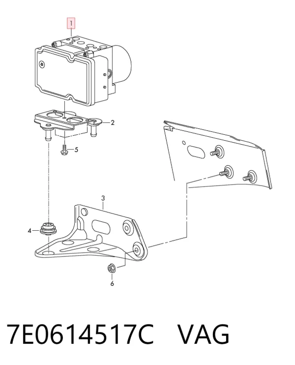 Unidade hidráulico de controlo ABS Volkswagen Transporter T5