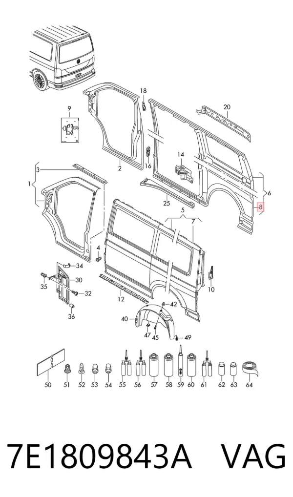  7E1809843A VAG
