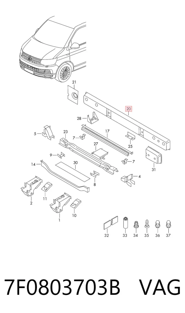  7F0803703B VAG