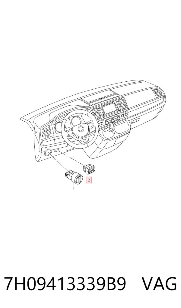 Corretor da luz Volkswagen Transporter T5