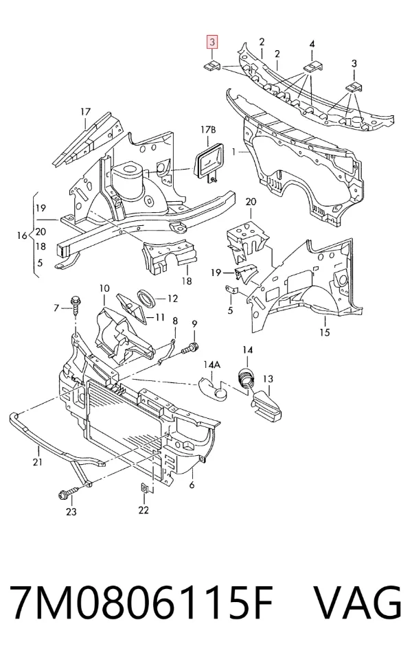  7M0806115F VAG