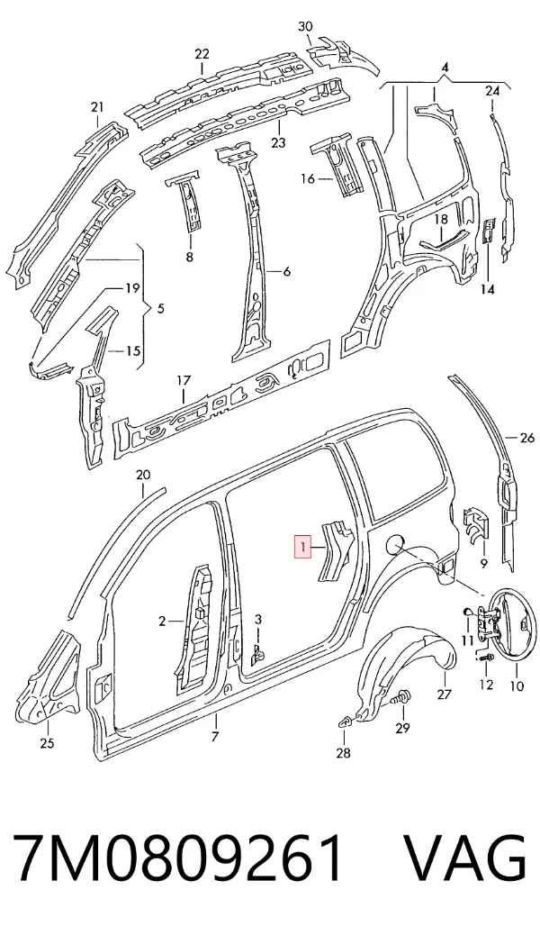  7M0809261 VAG