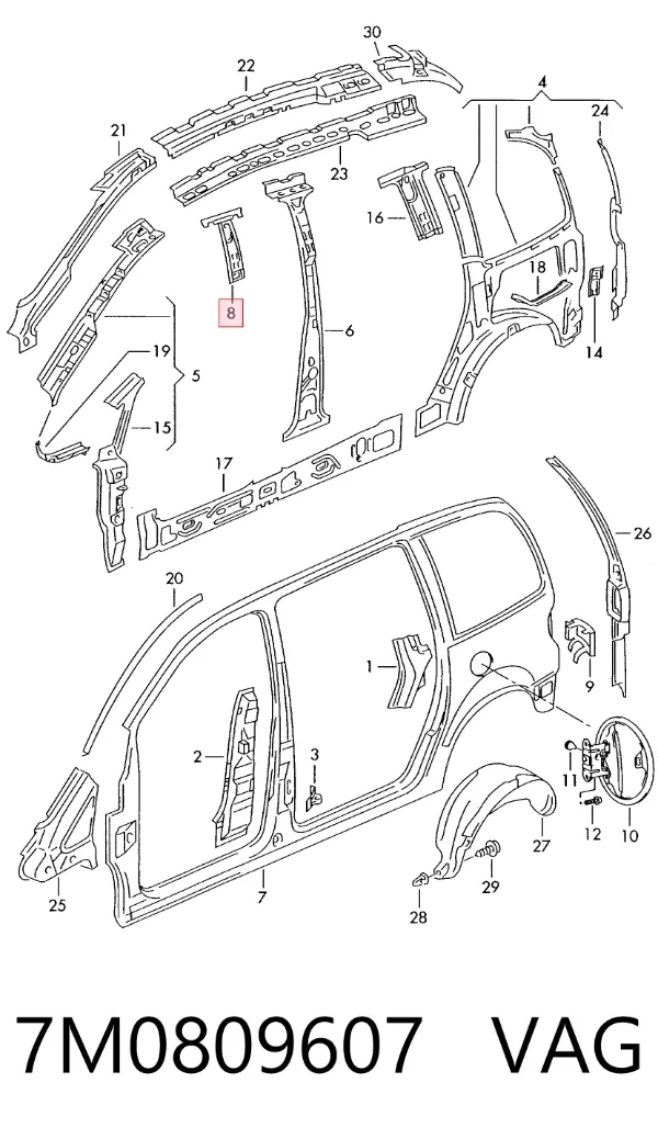  7M0809607 VAG