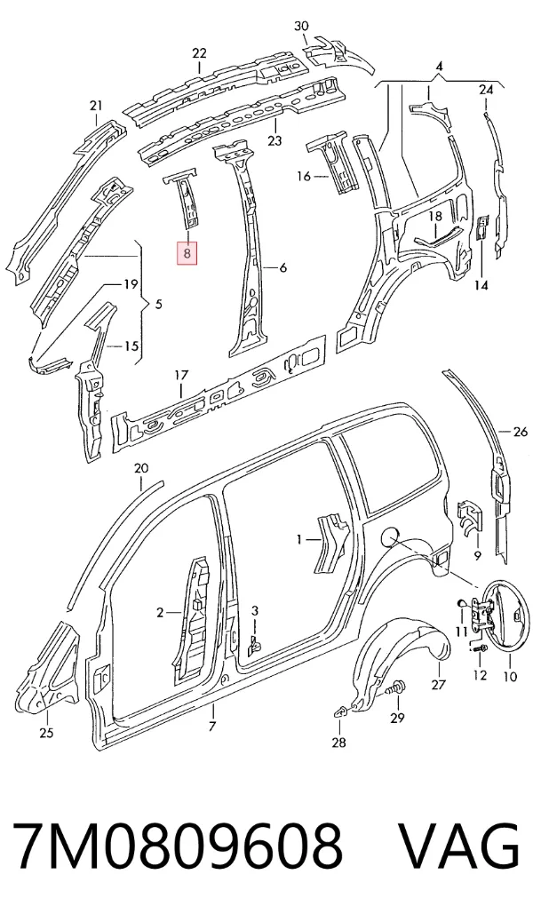  7M0809608 VAG