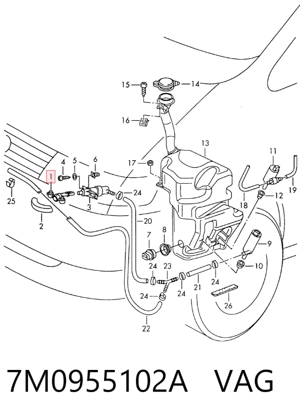  7M0955102A VAG
