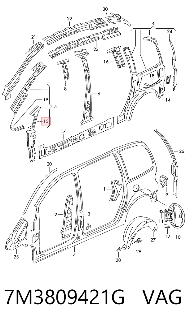  7M3809421G VAG