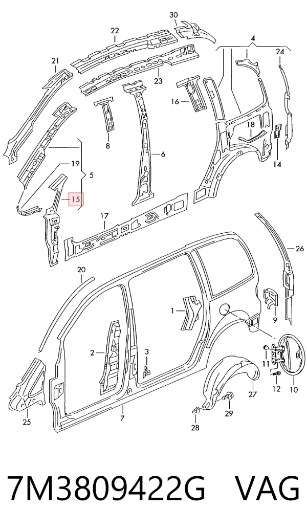  7M3809422G VAG