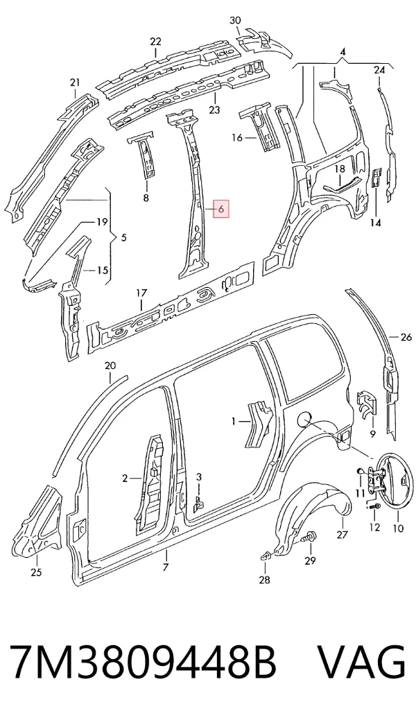  7M3809448B VAG