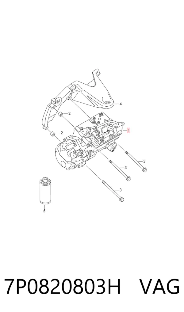 Compressor de aparelho de ar condicionado 7P0820803H VAG