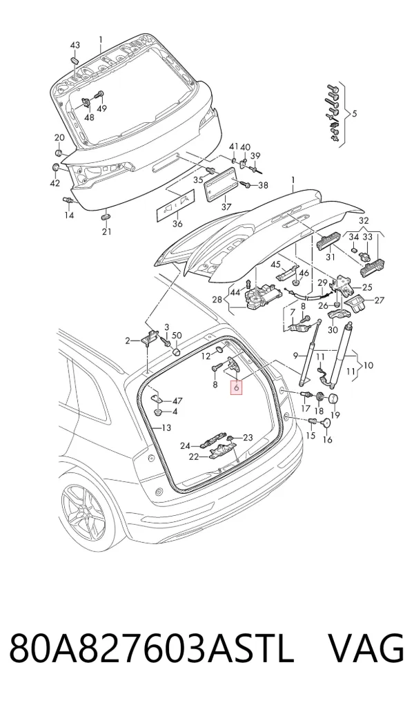  80A827603ASTL VAG
