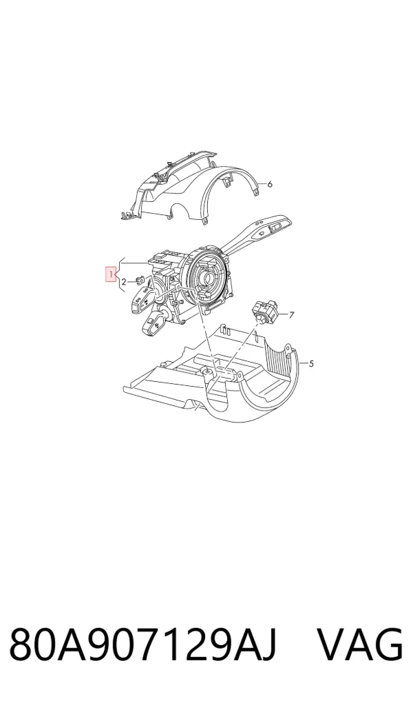 80A907129AJ VAG