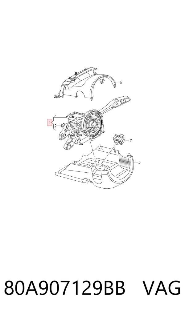  80A907129BB VAG