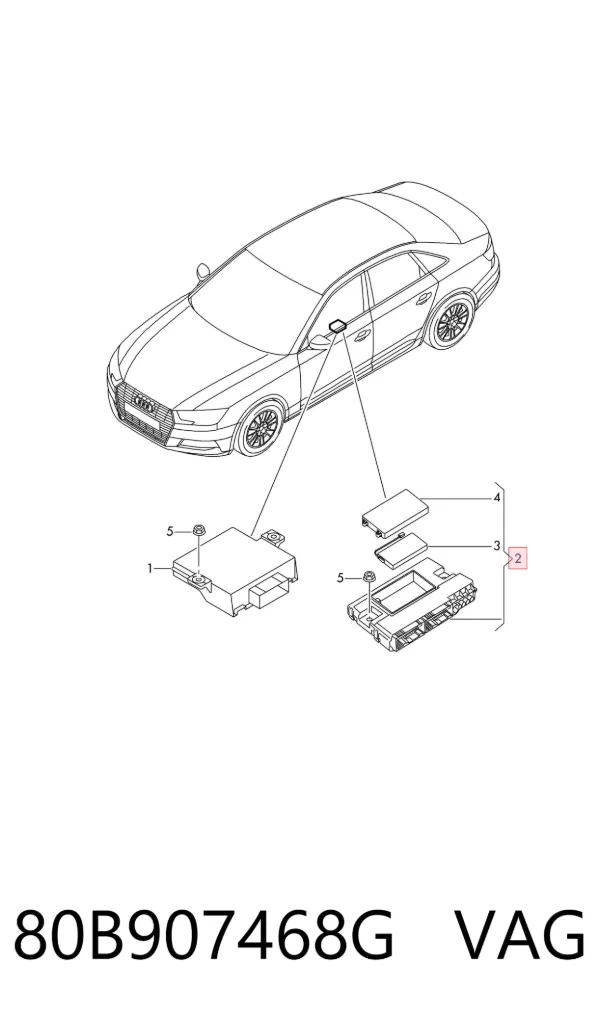 Módulo "Interface de diagnóstico" 80B907468G VAG
