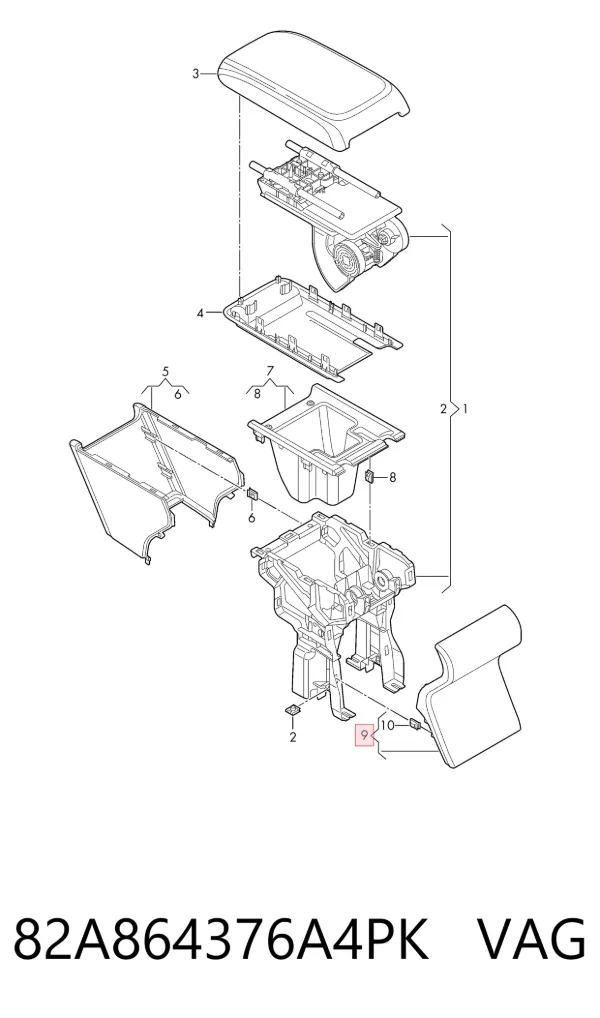 82A864376A4PK VAG