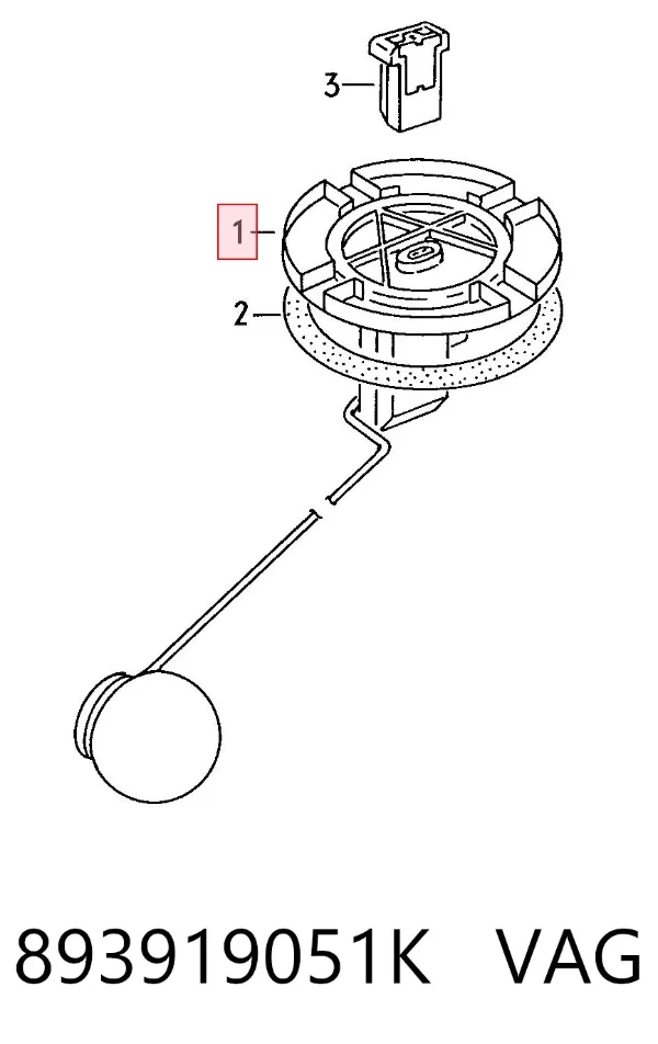 Sensor do nível de combustível no tanque Audi 80 B3