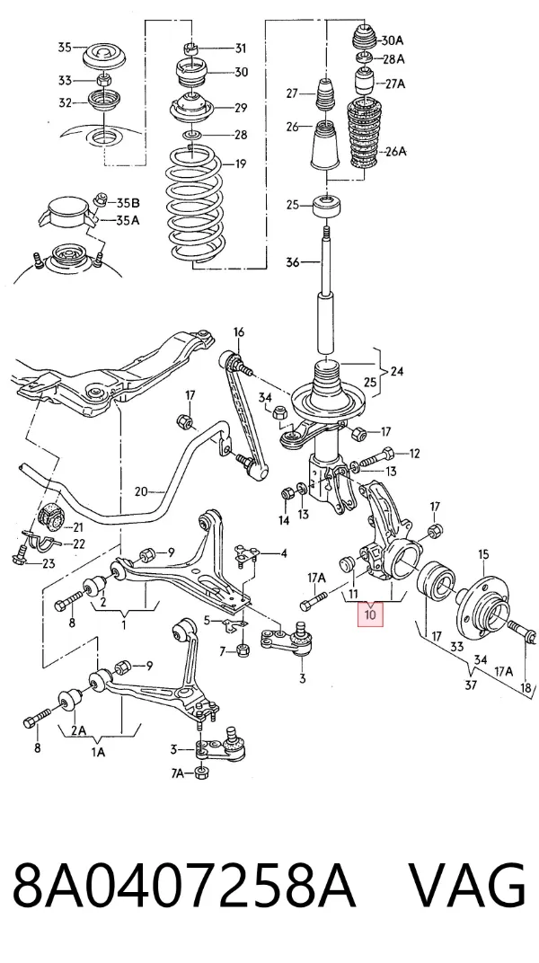  8A0407258A VAG